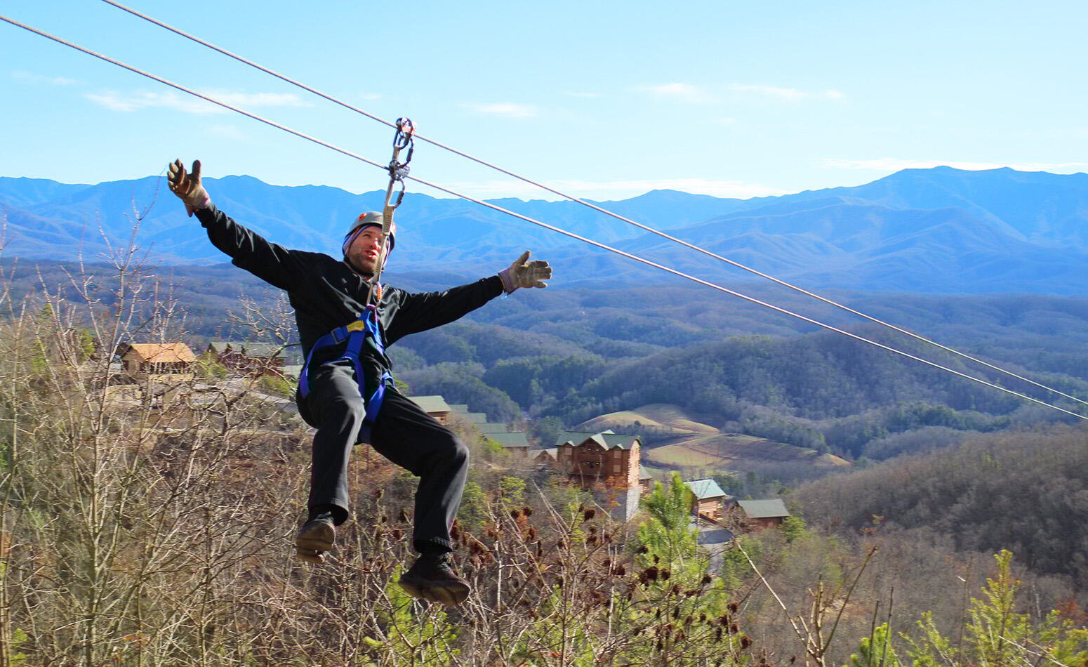 Legacy Mountain Ziplines is one of the top things to do in Gatlinburg in December 