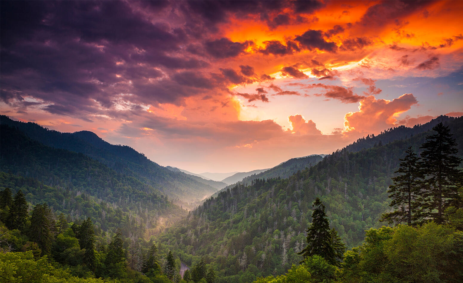 Scenic overlooks in Gatlinburg
