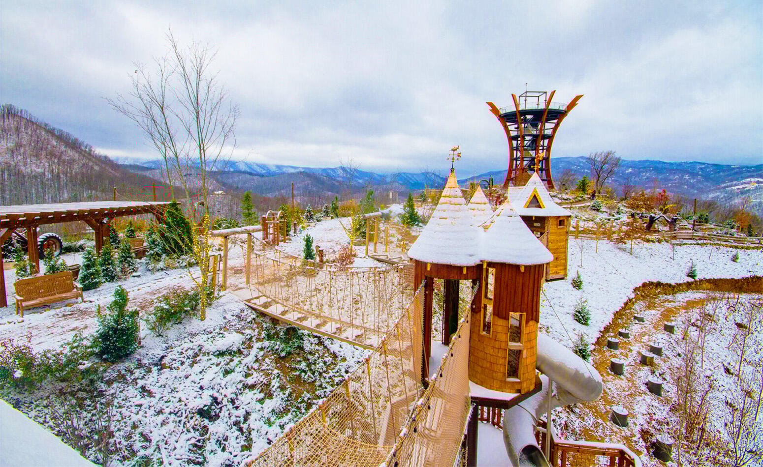Anakeesta, Gatlinburg's mountaintop theme park in December
