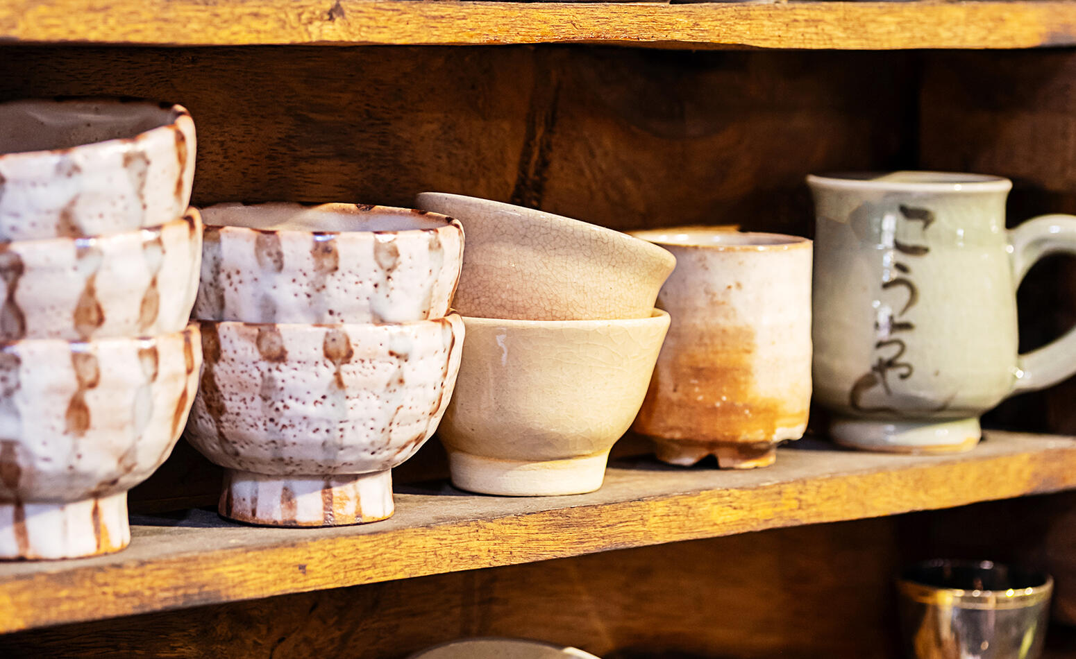 Ceramic mugs and arts and crafts in Gatlinburg